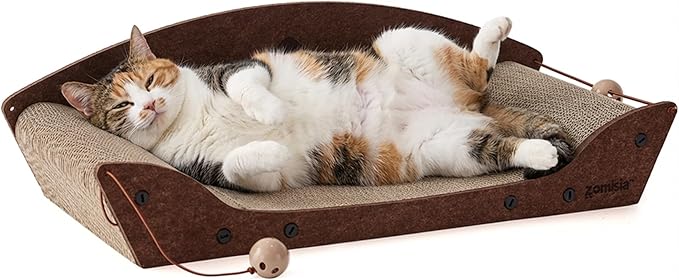 26'' Cardboard Cat Scratcher Bed by Zomisia