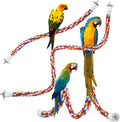 Bird Rope Perches, Parrot Toys 33 inches Rope Bungee Bird Toy by Unknown