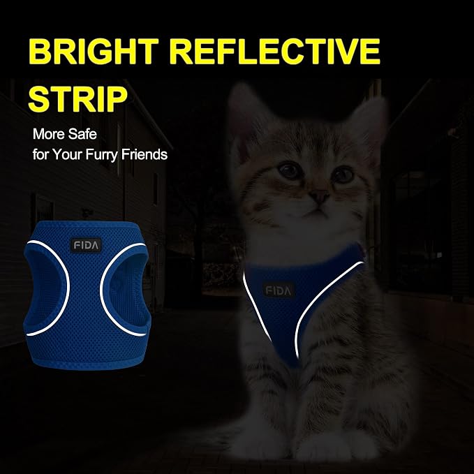 Fida Cat Harness and Leash Set for Walking Kitten and Puppy, Escape Proof - Image 4