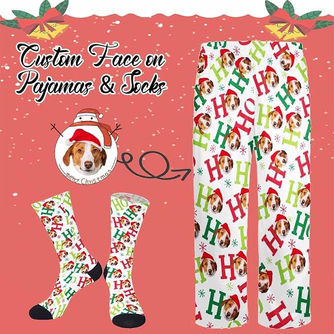 Custom Pajamas Pants with Photo - Image 2