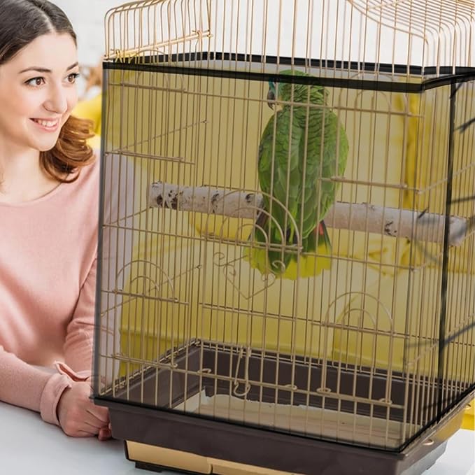 Daoeny Bird Cage Seed Catcher, Large Bird Cage Cover, Adjustable Soft Airy - Image 5