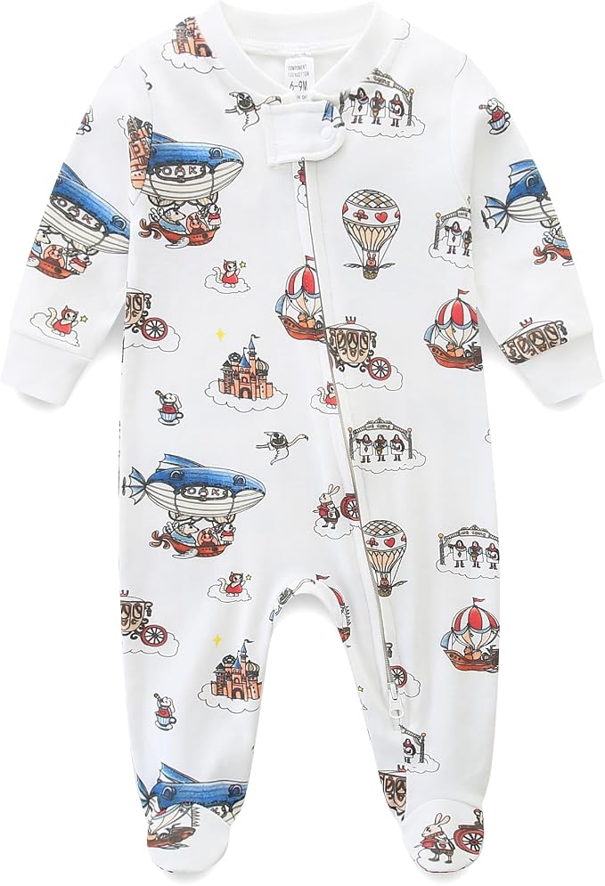 Unisex Baby Boy and Girl Zipper Onesie Toddler Footie One-Piece Infant Romper by BabymineStartFromTheHeart