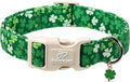 St. Patrick's Day Dog Collar for Medium Dogs by Babolepet