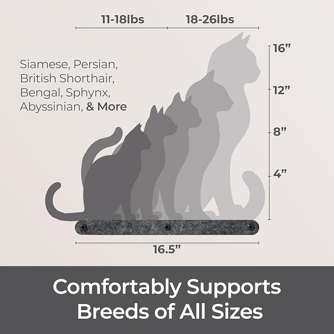 Wall Mounted Cat Perch Long Shelf by Pryde Pets - Image 6