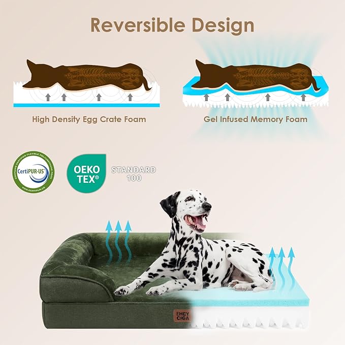 EHEYCIGA Orthopedic XL Dog Beds, Waterproof Memory Foam Dog Bed - Image 4