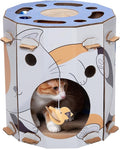 Furhaven Cardboard Hideout w/ Catnip by FurHaven