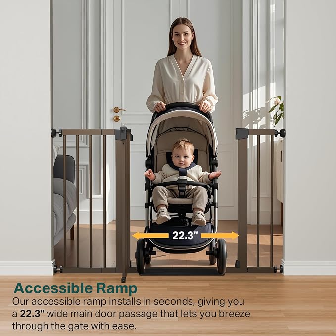 Cumbor 29.7-48" Baby Gate for Stairs, Mom's Choice Awards Winner-Dog Gate for - Image 8