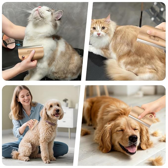 Pawaboo Deshedding Brush for Dogs & Cats, Dog Hair Removal Comb - Image 7
