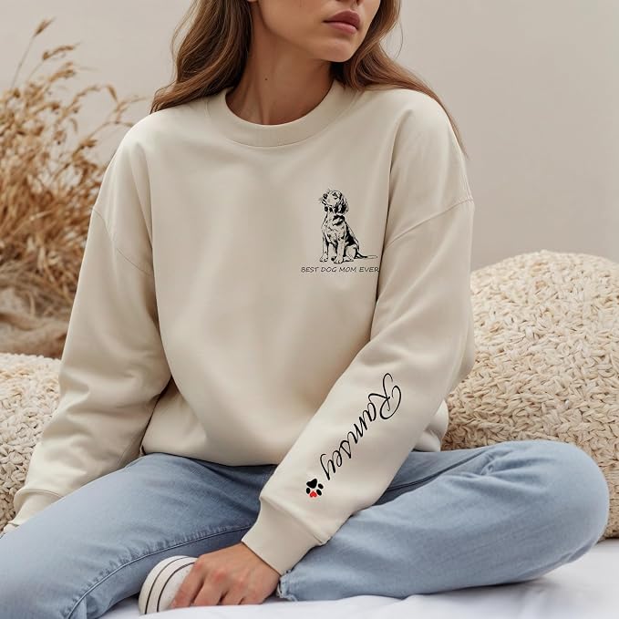 Custom Dog Mom Shirt Gifts for Women, Mother's Day Hoodie, Custom Shirt - Image 5