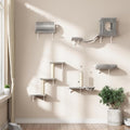 NUNU LAB Cat Wall Shelves Set, Scratching Post, Wall Shelves by NUNULAB