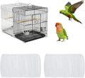Fengek 2 Pcs Adjustable Bird Cage Cover & Seed Catcher Net by Fengek