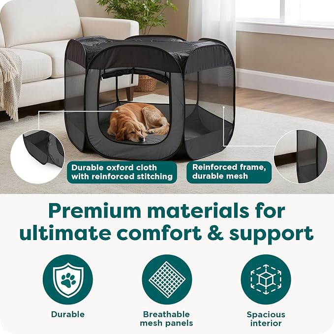 FurHaven Portable Pet Playpen for Dogs & Cats, Extra Large Indoor Kitten - Image 5