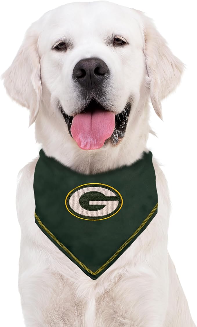 Pets First NFL Green Bay Packers TIE Bandana, Large/X-Large. Dog Bandana Scarf - Image 5