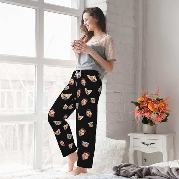 Custom Pajamas Pants Plaid Personalized Funny PJ Pant Design - Image 6