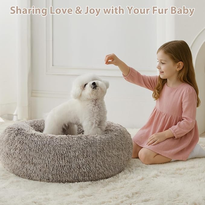 WNPETHOME Calming Dog Beds for Large Dogs, Anti-Anxiety Donut Large pet Bed - Image 5