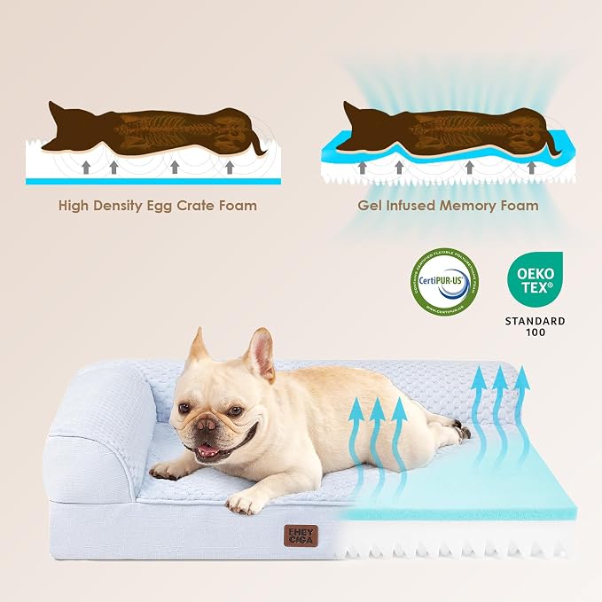 EHEYCIGA Orthopedic Dog Bed Medium Size Dogs, Memory Foam Dog Bed - Image 4