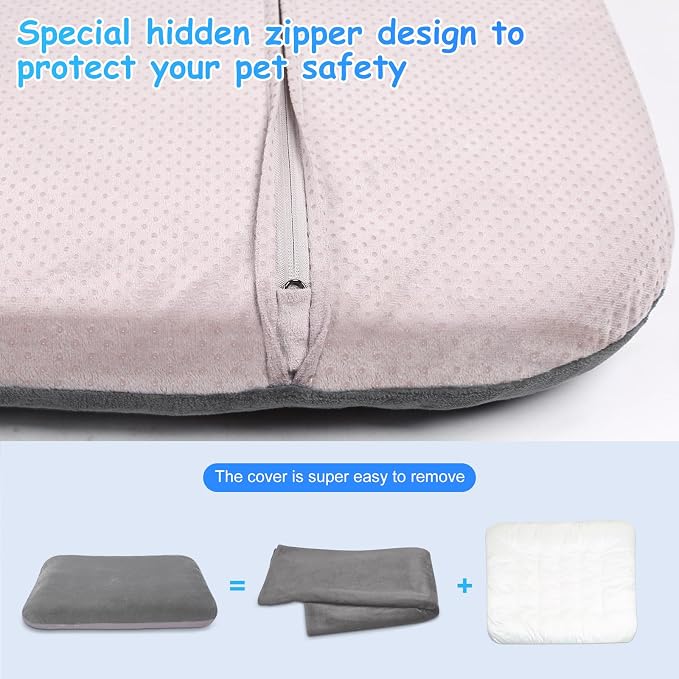 Dog Bed for 150 Pounds Dogs, Super Comfy Large Bed, 47 Inches Orthopedic - Image 5