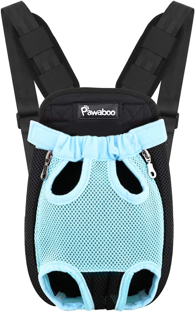 Pawaboo Pet Carrier Backpack, Adjustable Pet Front Cat Dog Carrier Backpack by Pawaboo