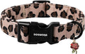 DOGWONG Fall Leopard Dog Collar- Cute Classic Animal Dog Collars Adjustable by DOGWONG