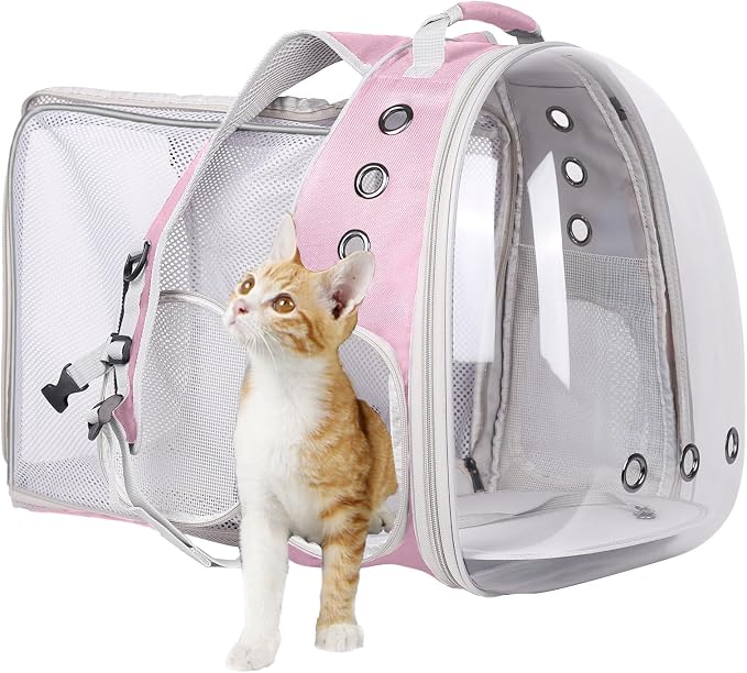 Square Back Extension Pet Backpack Carrier by halinfer