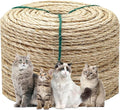 1/6 Inch Natural Sisal Rope, for Cat Scratching Post, DIY Hemp Twine, by Juomid