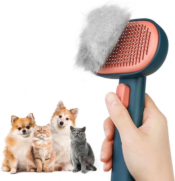 Aumuca Skin Friendly Self-Cleaning Slicker Brush by aumuca