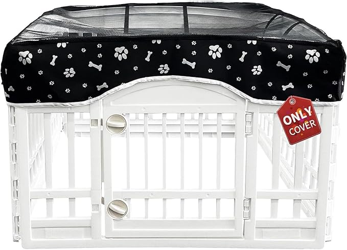 PJYuCien Dog Playpen Mesh Top Cover, Fits 36 Inch 4 Panels Regular Square by PJYuGienPetGarden