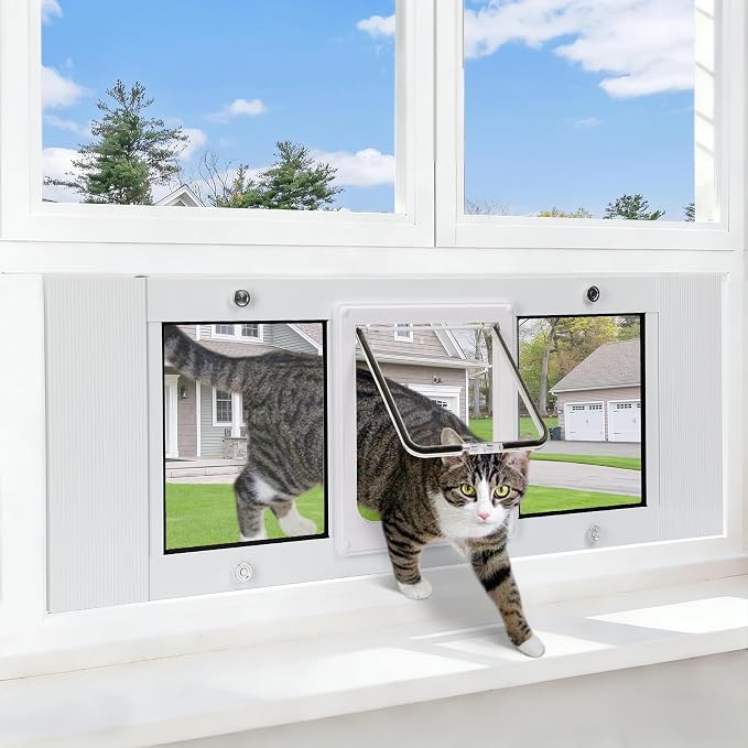 Full Size Window Pet Door for Cats & Small Dogs 31"-36" Various Sliding Windows - Image 8