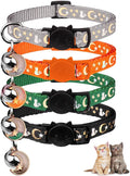 4PCS Cat Collar with Bells, Breakaway Cat Collars, Kitten Collar with Bell by Baeuppit