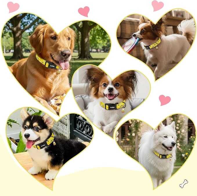 Yellow Dog Collar for Small Dogs, Spring & Summer Theme Small Dog Collars - Image 7
