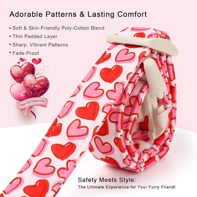 Valentines Dog Collar for Medium Dogs - Image 4