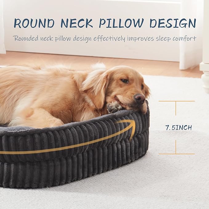 Orthopedic Dog Bed for Medium Dogs Breeds, High Density Egg Crate Foam Dog Sofa - Image 4