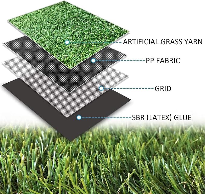 ALTRUISTIC Artificial Grass 11FTX69FT, Realistic Fake Grass Deluxe Turf - Image 3