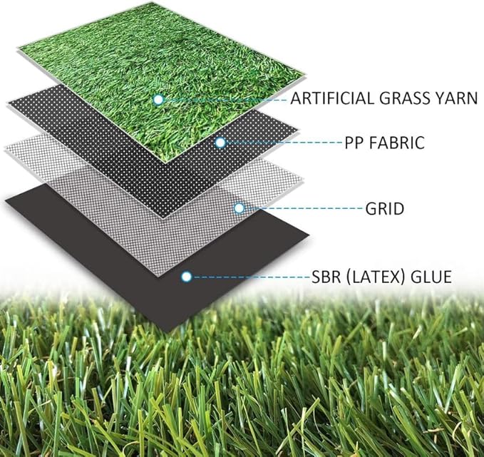 ALTRUISTIC Artificial Grass 11FTX65FT, Realistic Fake Grass Deluxe Turf - Image 3