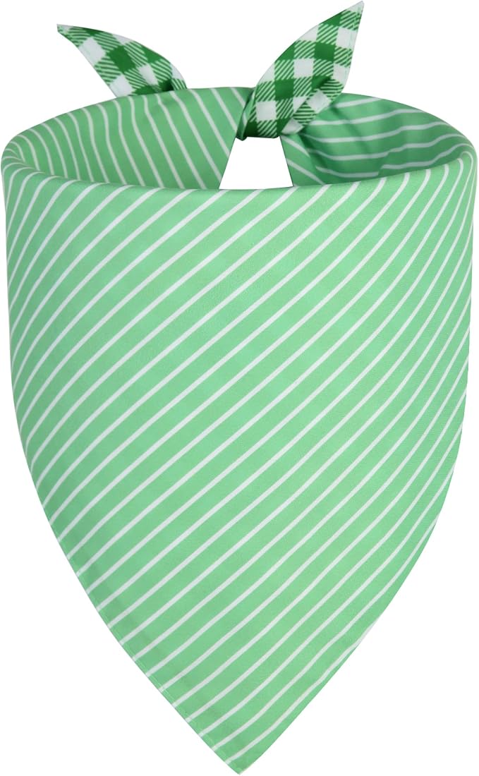 Dog Bandana Green XLarge 1PCS, Summer Spring Scarf - Image 2