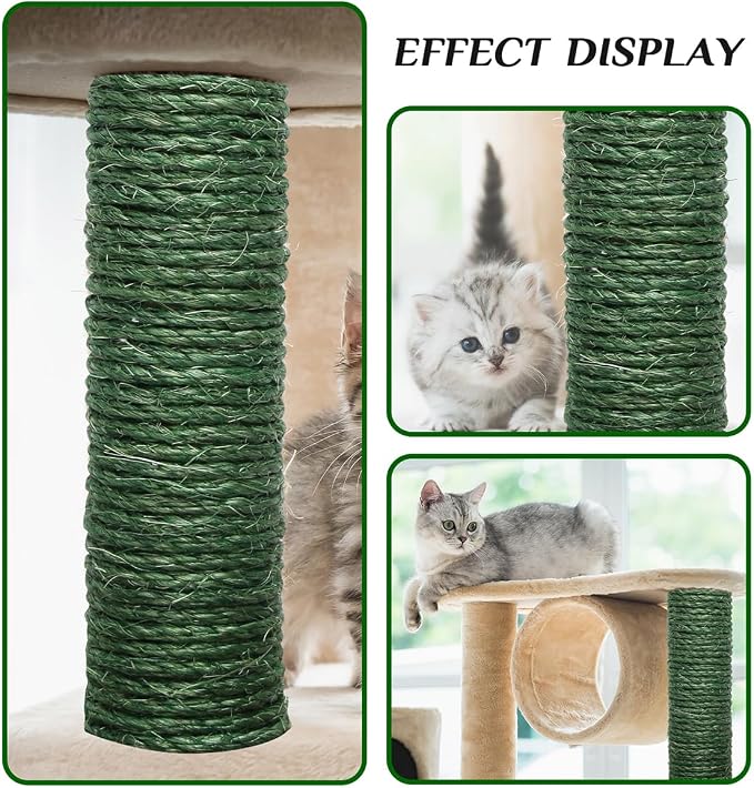 Green Sisal Rope 1/4 Inch by 49-Feet - Image 5