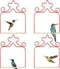 Hummingbird Swings 4 Pack, Rust Resistant Metal Frame by EYROSA