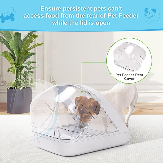 Pet Feeder Rear Cover for Pet Feeder & Connect, YOIHABV Cat Feeder Cover - Image 4