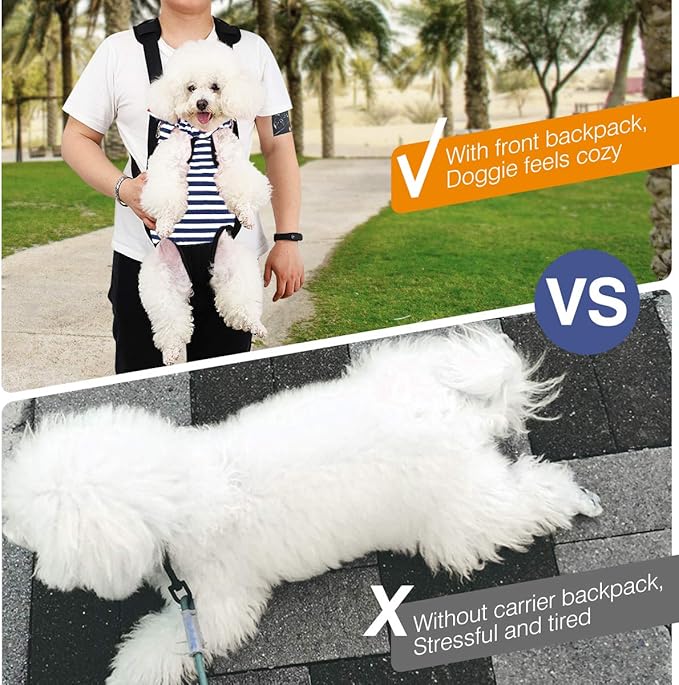 Pawaboo Pet Carrier Backpack, Adjustable Pet Front Cat Dog Carrier Backpack - Image 6