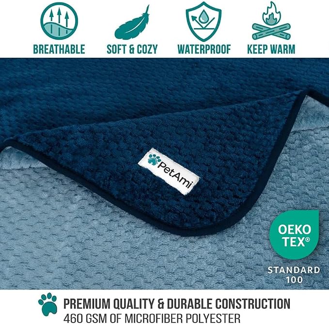 PetAmi Waterproof Dog Blanket, Leakproof Puppy Blanket - Image 3