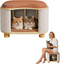 Cat Bed for Indoor Cats – Wooden Cat House by Unknown
