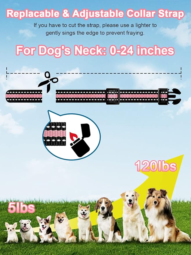 Bousnic Dog Shock Collar 2 Dogs - 3300 ft Waterproof Training Collar - Image 6