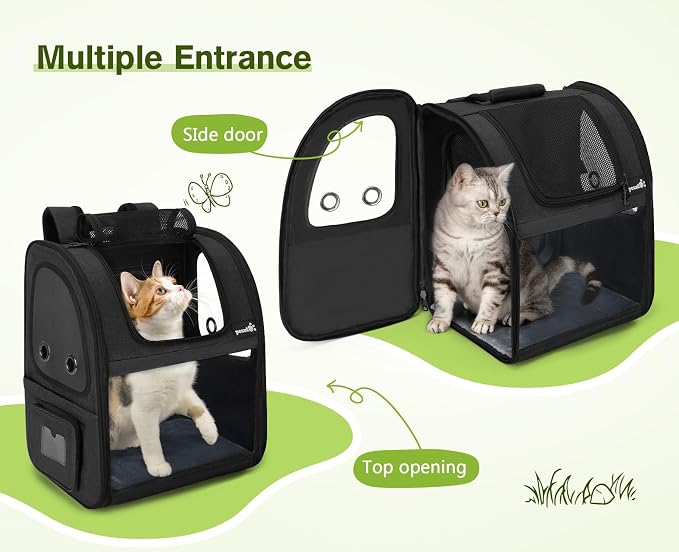 Pecute Pet Carrier Backpack, Large Cat Carrier Backpack, Expandable cat Backpack - Image 6
