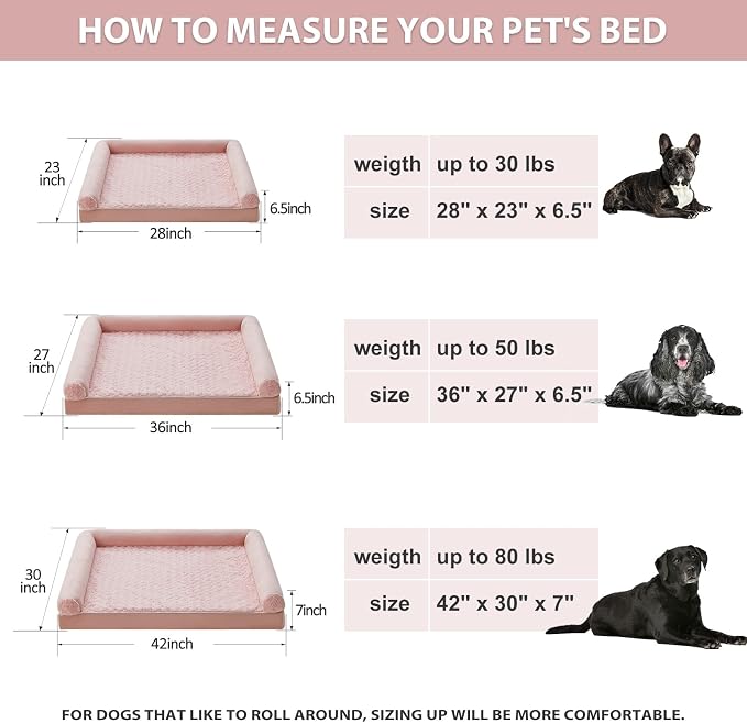 BFPETHOME Dog Beds for Large Dogs, Orthopedic Dog Bed for Medium Large Dogs - Image 6