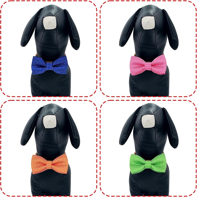 PET SHOW 8 Colors Dot Small Dogs Collar Embellishment Attachment Bow Ties - Image 4