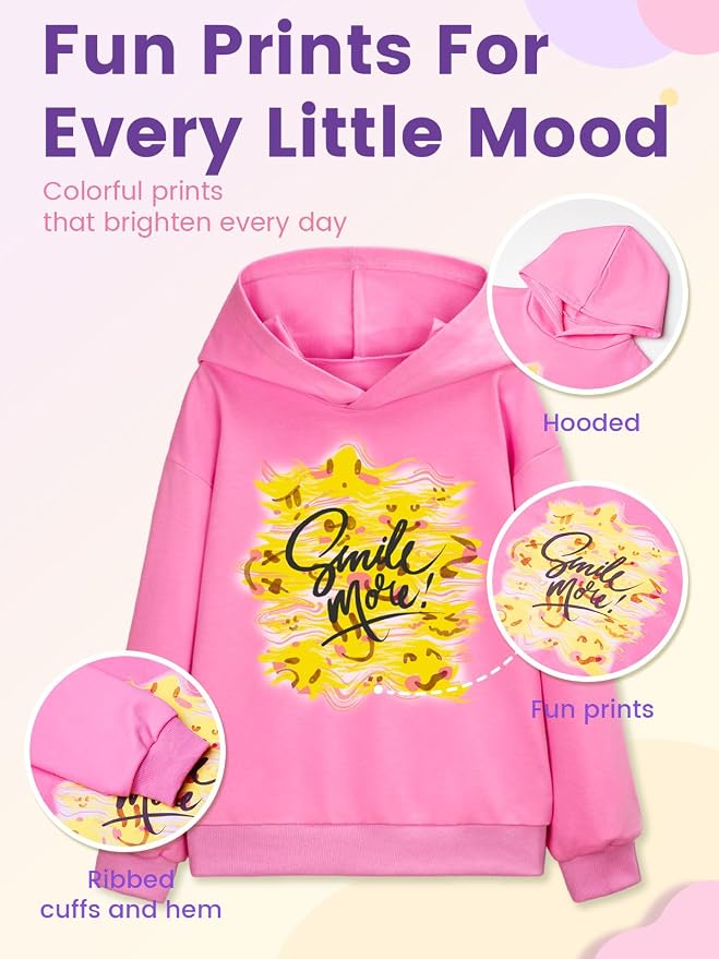 WELAKEN Sweatshirts for Girls Toddler & Kids II Little Girl's Pullover Tops - Image 4