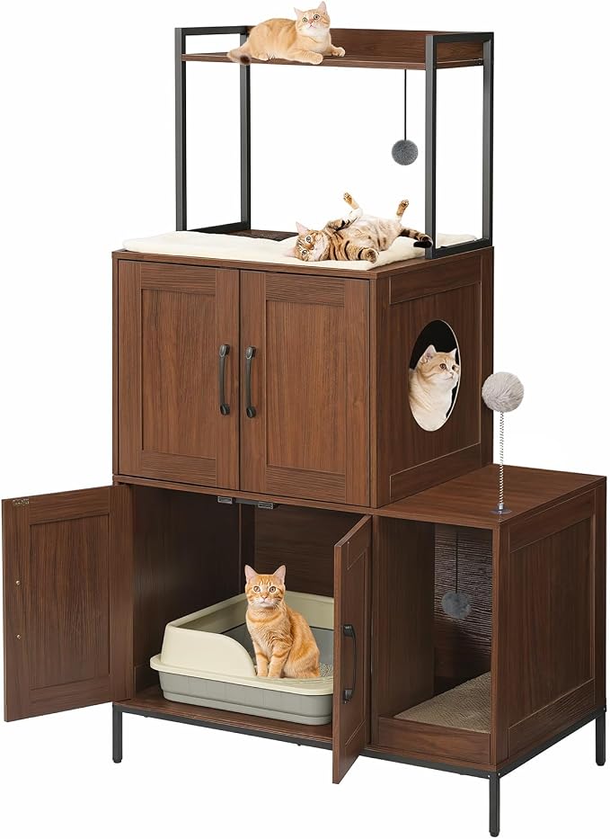 HOOBRO Litter Box Enclosure, Litter Box Furniture - Image 9