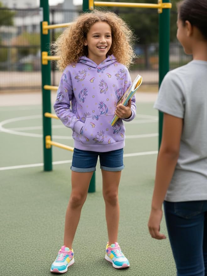 WELAKEN Sweatshirts for Girls Toddler & Kids II Little Girl's Pullover Tops - Image 3