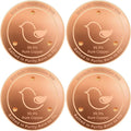 Bird Bath Copper Disk, 4.2" Large Surface Area, Covers 20% More Water Than by FASHTOUR