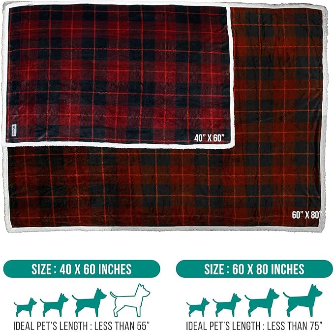 PetAmi Dog Blanket for Bed, XL Pet Blanket Large Dogs, Fleece Furniture Couch - Image 6